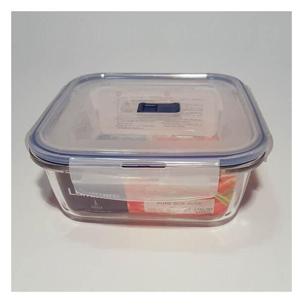 ARC PURE BOX ACTIVE négyzetes üveg doboz 15x15x6,6 cm 122 cl