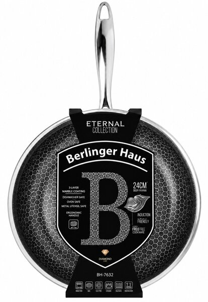 BERLINGER HAUS ETERNAL Bevonatos palacsintasütő 26 cm króm