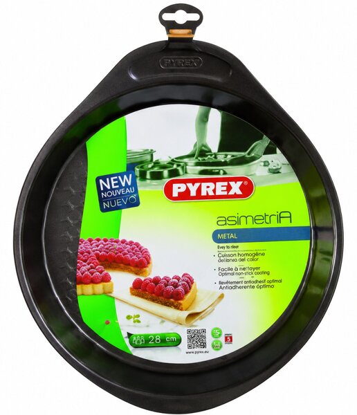 Pyrex ASIMETRIA bevonatos kerek sütőforma pizzasütő 32 cm