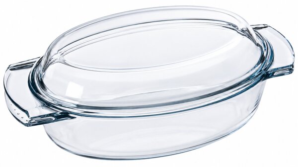 PYREX Ovális kacsasütő fedővel 5,8 L 39x22,5 cm áttetsző