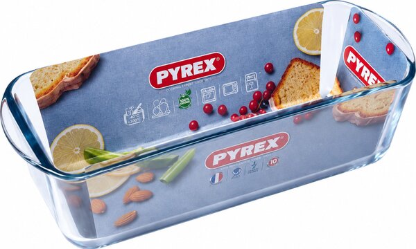 PYREX Üveg püspökkenyér forma 1,7 L 31x12x8 cm