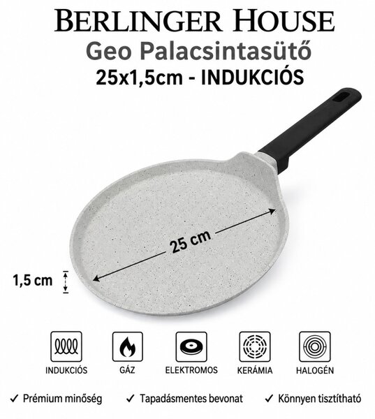 BERLINGER HOUSE Geo Palacsintasütő 25x1,5cm - INDUKCIÓS