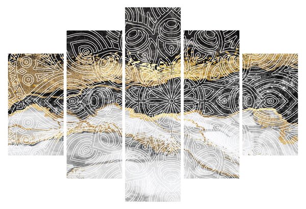 Kép - Mandala márványból (150x105 cm)