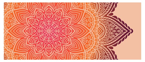 Kép - mandala art (120x50 cm)