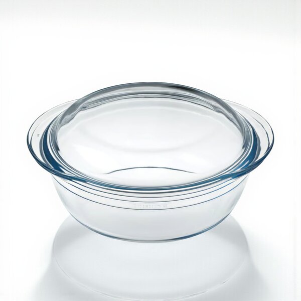 PYREX kerek sütőtál fedővel 4in1 csomag, 2,1l (1,6l+0,5l)