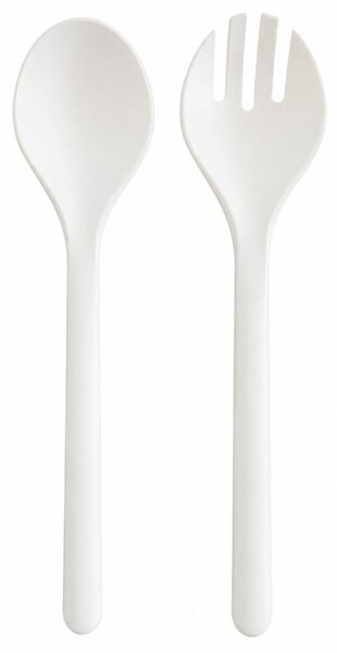 EXCELLENT HOUSWARE Salátás tálaló kanál szett 2db-os törtfehér 26,5x6,5 cm
