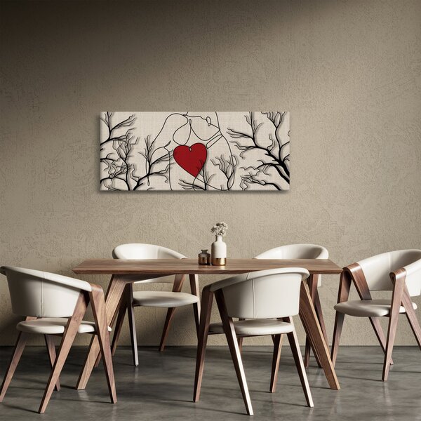 Kép - egy szerelmes pár (120x50 cm)