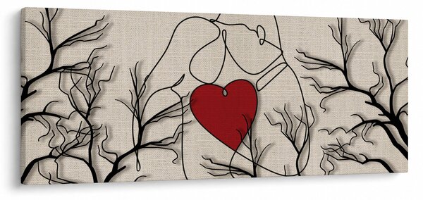 Kép - egy szerelmes pár (120x50 cm)