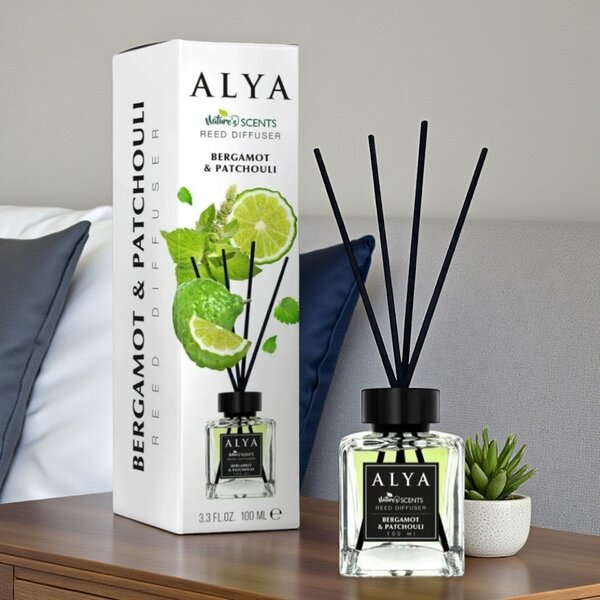 ALYA Nature's Scents Pálcás Aroma Diffúzor - Bergamot és Pacsuli