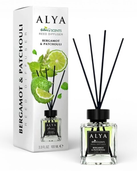 ALYA Nature's Scents Pálcás Aroma Diffúzor - Bergamot és Pacsuli