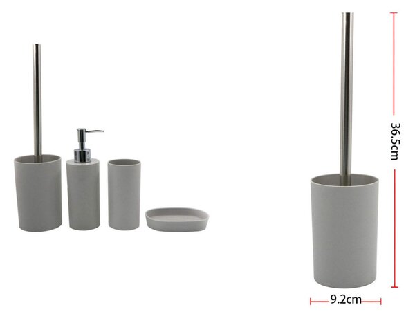 WC KEFE 36,5X9,2CM SZÜRKE