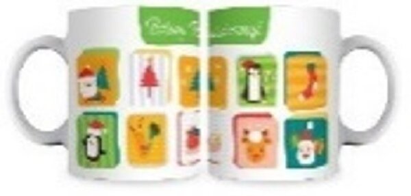 DÍSZÍTETT BÖGRE - BOLDOG KARACSONYT 350ML