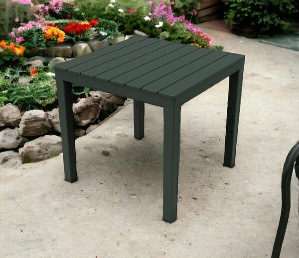 Bali fa hatású kerti asztal 78×78×72 cm barna