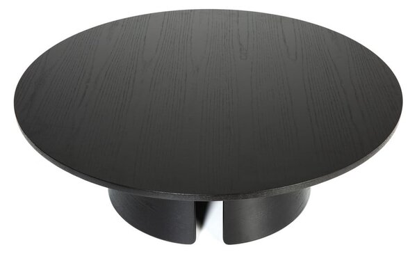 Cep fekete dohányzóasztal, ø 110 cm - Teulat
