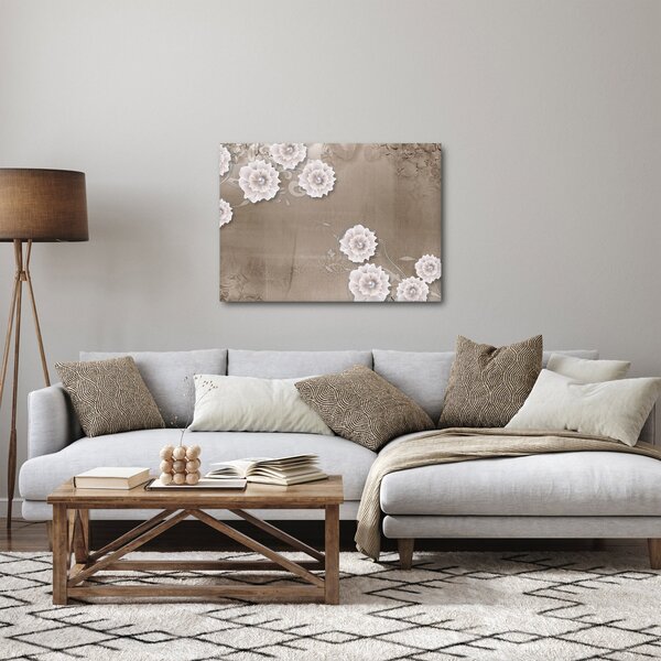 Kép - drapéria virágokkal (70x50 cm)