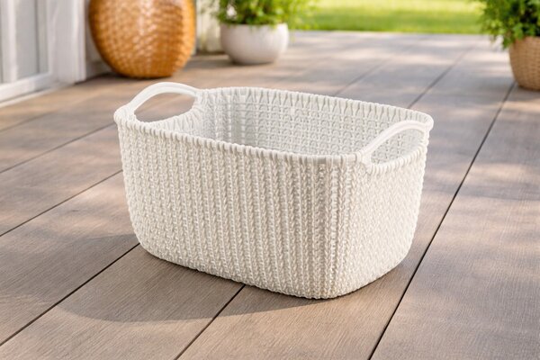 CURVER Knit kosár kötött mintás 8 L 30x22x17 cm