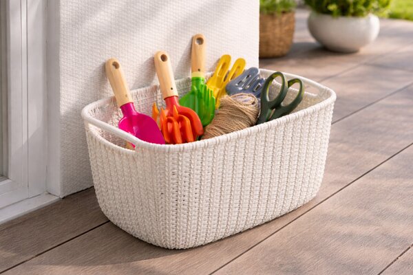CURVER Knit kosár kötött mintás 8 L 30x22x17 cm