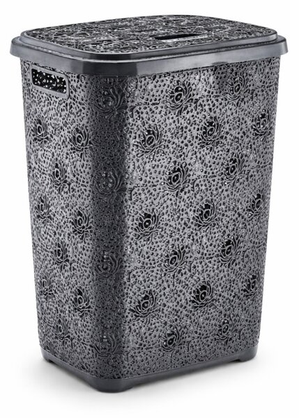 POLY TIME Szennyestartó csipke mintával 60 L