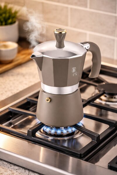 BERLINGER HAUS Kotyogós kávéfőző 6 személyes BH-8569N Taupe