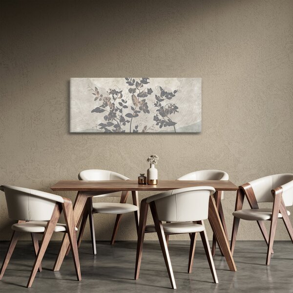 Kép - texturált levelek (120x50 cm)