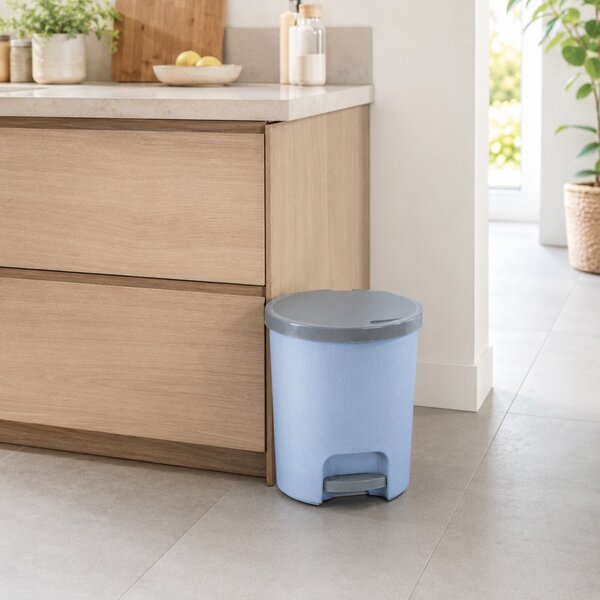 Curver Luna Pedálos Szemetes 25L 41x36 cm világoskék szürke tető