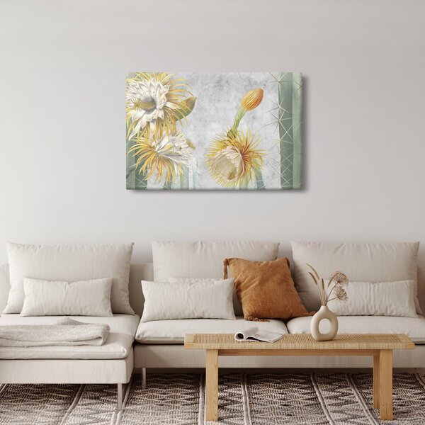 Kép - virágzó kaktuszok (90x60 cm)
