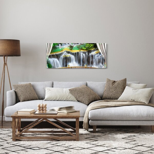 Kép - Varázslatos vízesések megtekintése (120x50 cm)