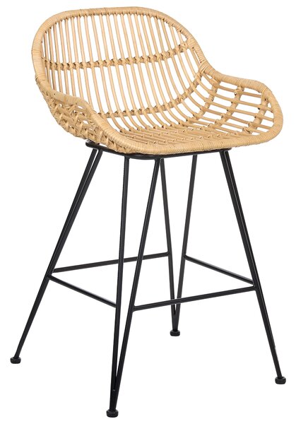 Bárszék kétdarabos szettben TERRELL Rattan Természetes