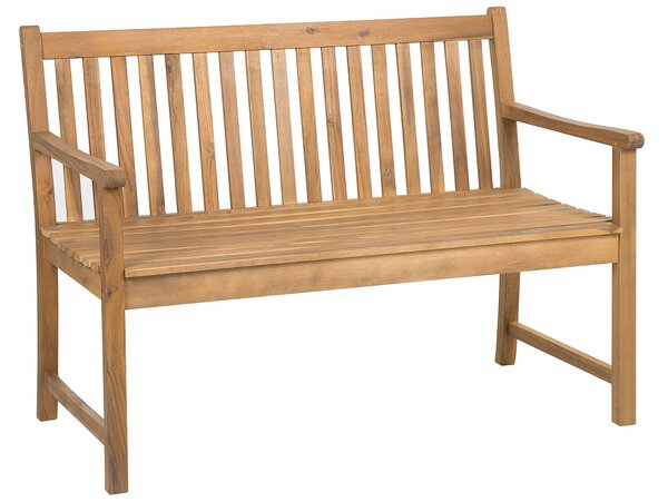 Kerti pad VIVARA 120 cm Tanúsított akácfa Világosbarna