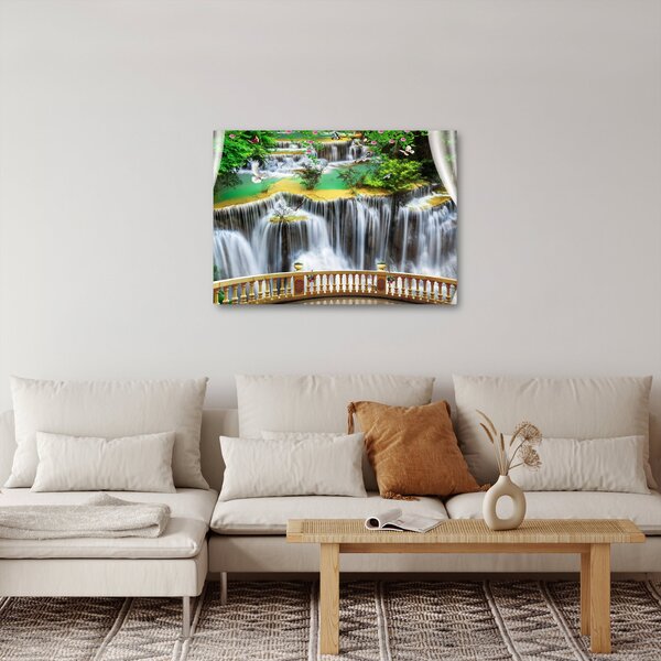 Kép - Varázslatos vízesések megtekintése (70x50 cm)