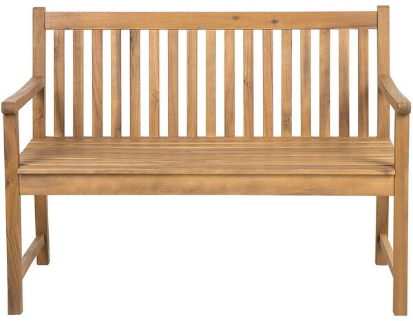 Kerti pad VIVARA 120 cm Tanúsított akácfa Világosbarna