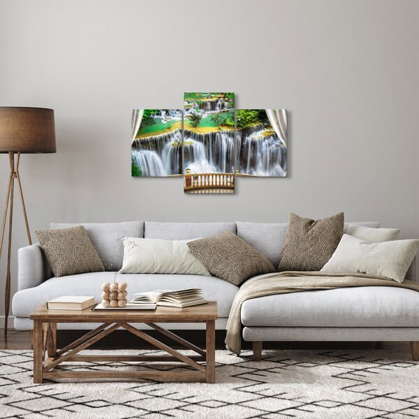 Kép - Varázslatos vízesések megtekintése (90x60 cm)