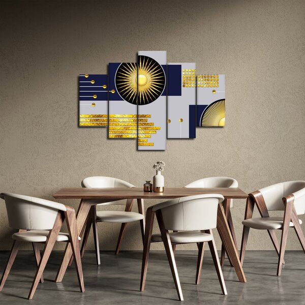 Kép - arany körök (150x105 cm)