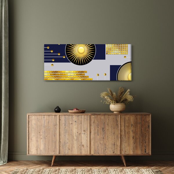 Kép - arany körök (120x50 cm)