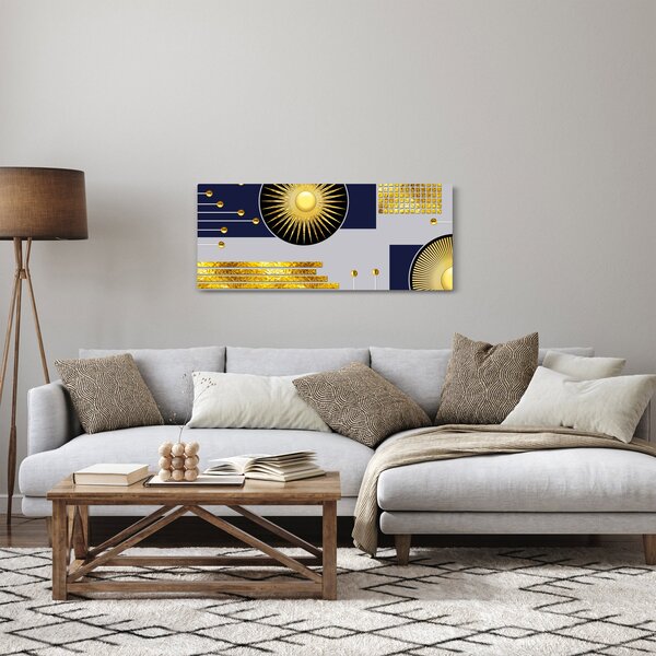 Kép - arany körök (120x50 cm)
