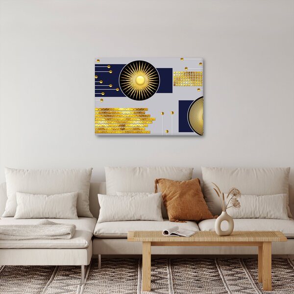Kép - arany körök (70x50 cm)