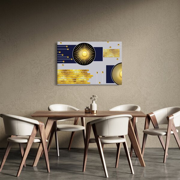 Kép - arany körök (90x60 cm)