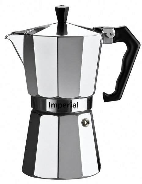 IMPERIAL Alumínium kávéfőző 9 személyes króm 15,3x11,7X21,5 cm
