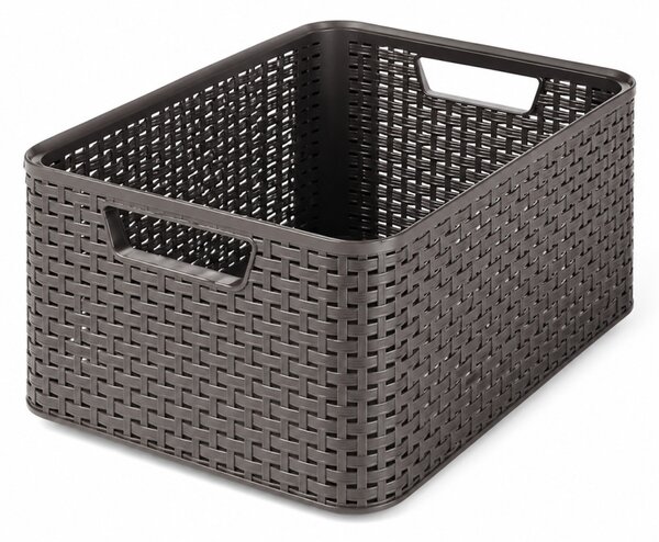 CURVER Style M rattan hatású kosár barna 18 L 17x38,6x28,7 cm