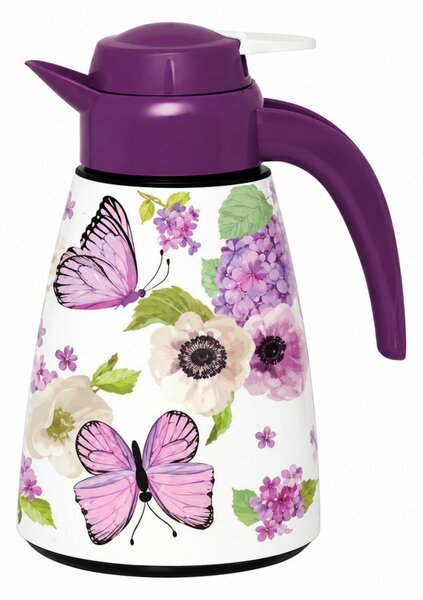 Termosz kiöntő 1,2 L lila lepkés