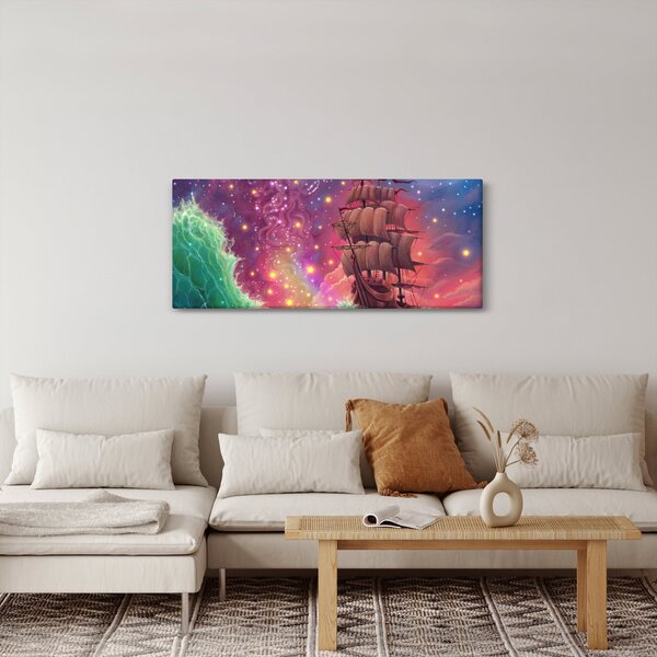 Kép - Hajó űr égbolttal (120x50 cm)
