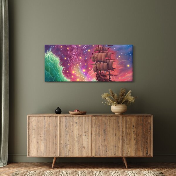 Kép - Hajó űr égbolttal (120x50 cm)