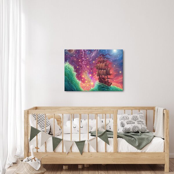 Kép - Hajó űr égbolttal (70x50 cm)