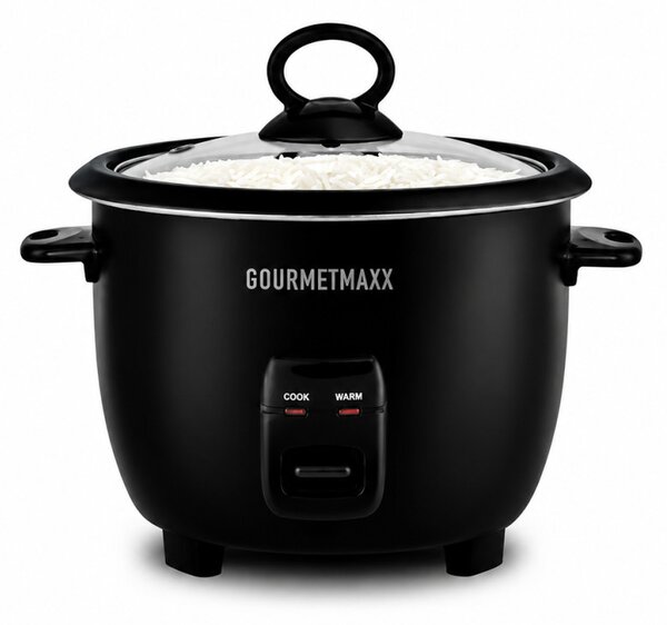 GOURMETmaxx Rizsfőző Üvegfedővel 400W 1L