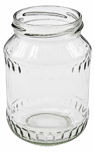 Befőttesüveg 0,37 L 10 darab/zsugorfólia-nem bontható 11,2x7,7 cm tető nélkül