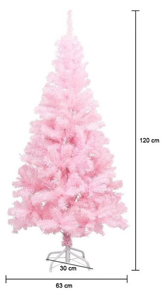 Rózsaszín műfenyő - több méretben-120 cm-es