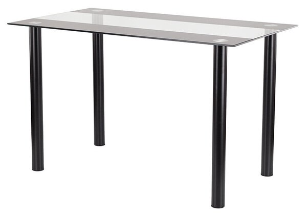 Riona 120 cm szögletes üveg étkezőasztal