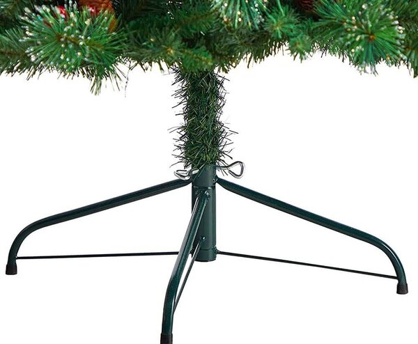 LED-es műfenyő több típusban, melegfehér-100 LED-es, 120 cm