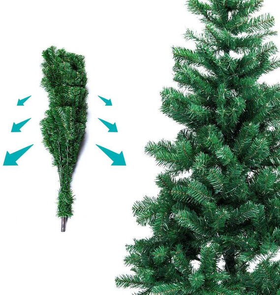 Nordmann műfenyő fém talppal, 4 méretben-150 cm