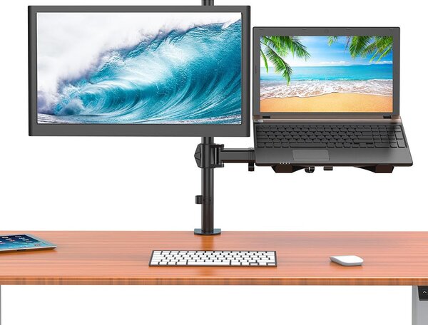 Asztali monitor és laptoptartó állvány